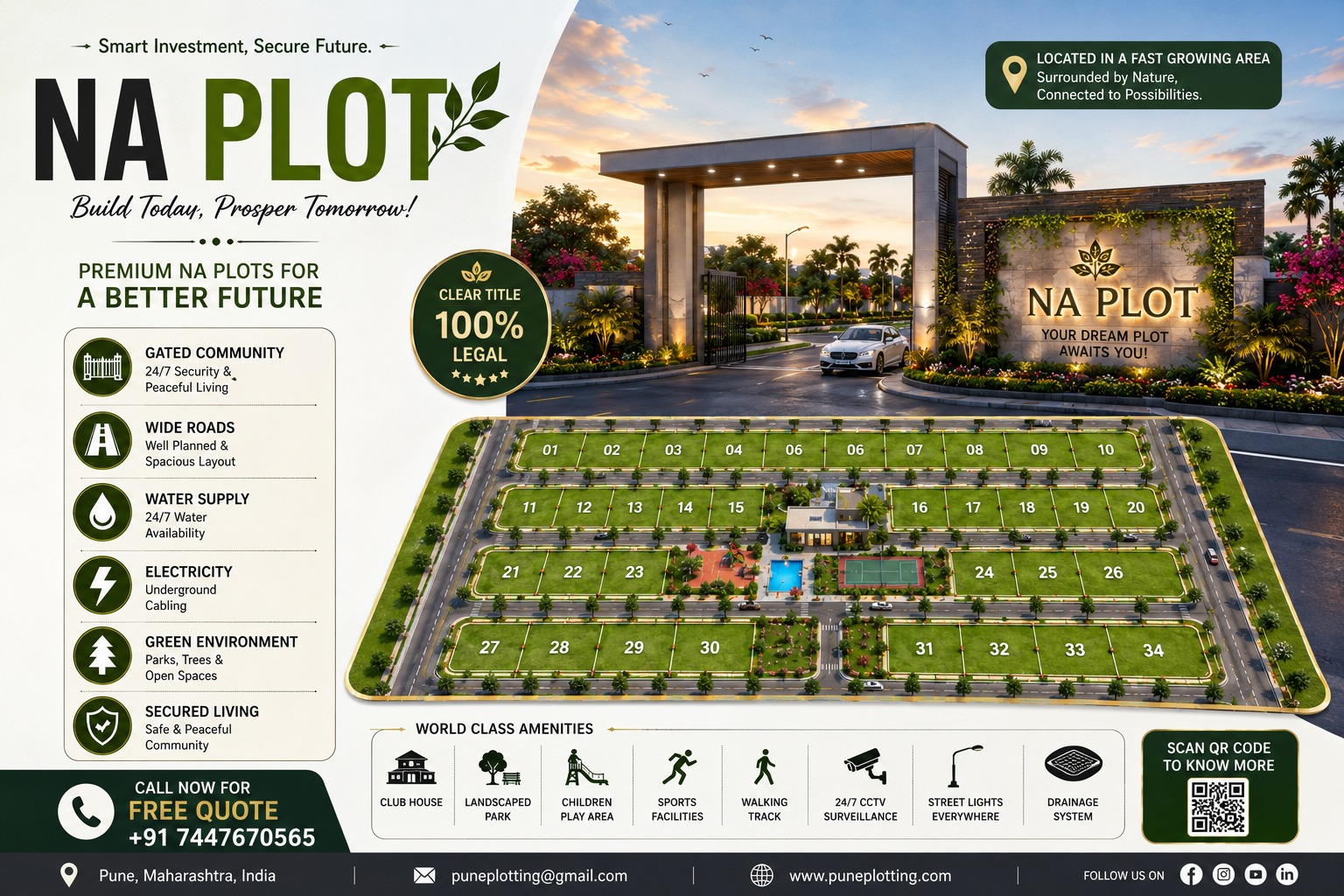 Budget Plot in Pimple Nilakh | 1 Acre Land @ ₹45 Lac/Guntha