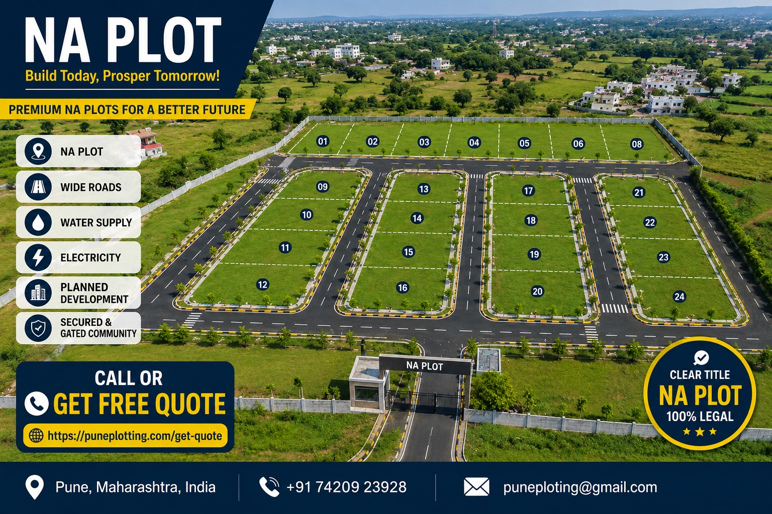 15 Guntha Premium Plot in Baner | Prime Location @ ₹12.5 Cr