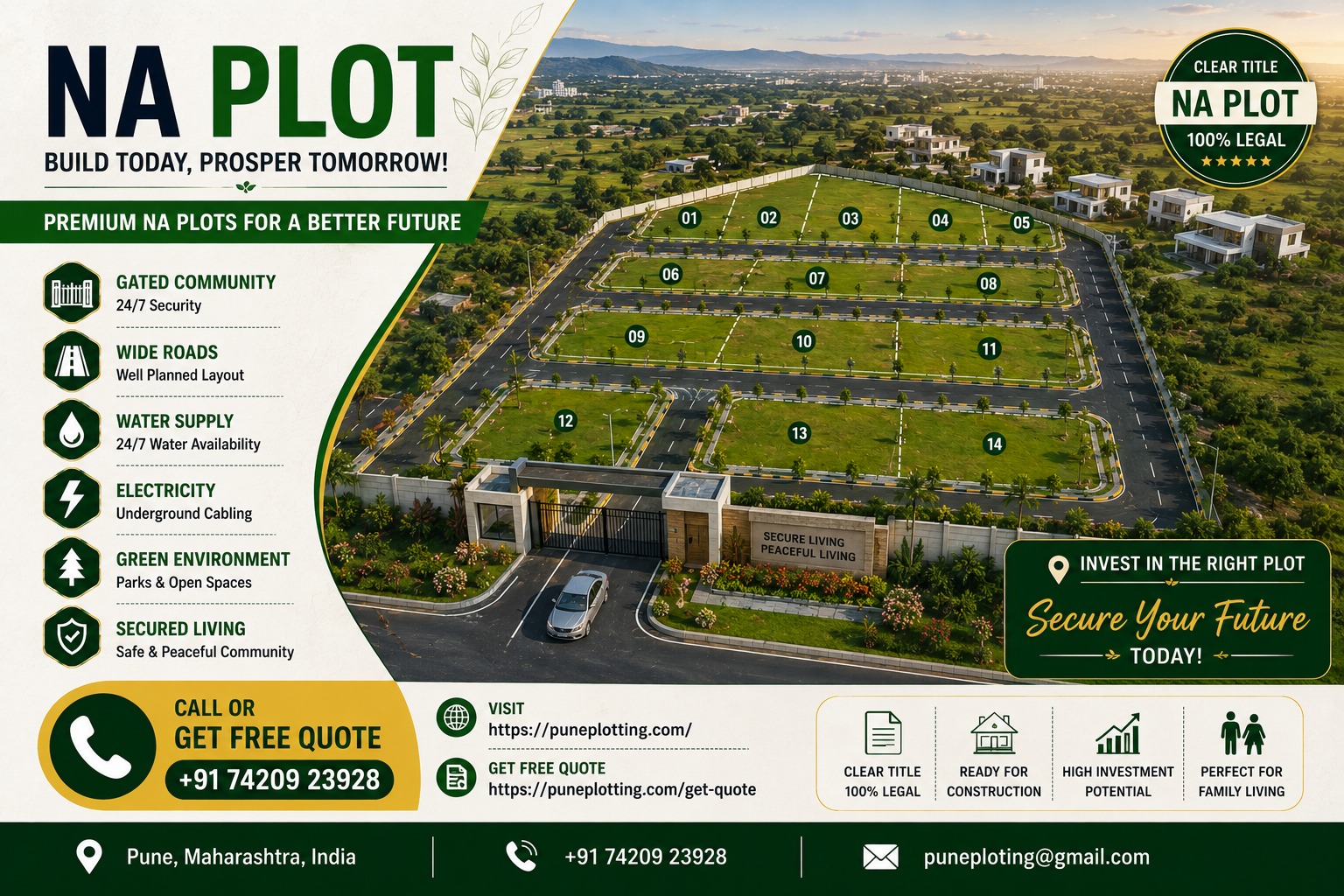 Exclusive Villa Plot 9 | 3,500 Sq.Ft. | Ghotawade Phata, Pirangut | 15 Min Hinjewadi
